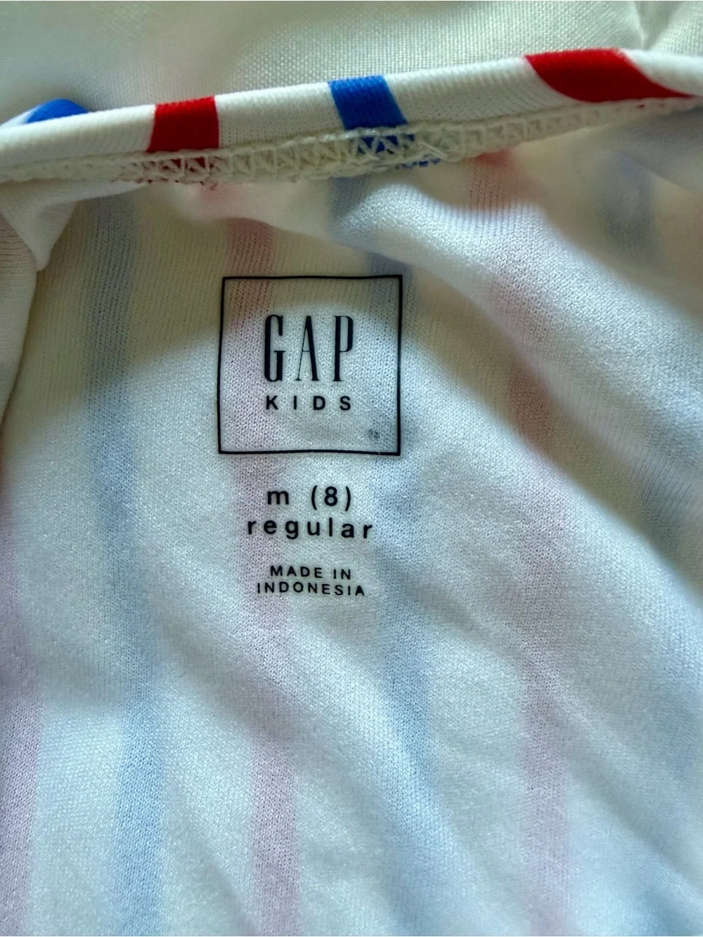 GAP Kids Striped One-Piece Swimsuit - Red, Blue & White